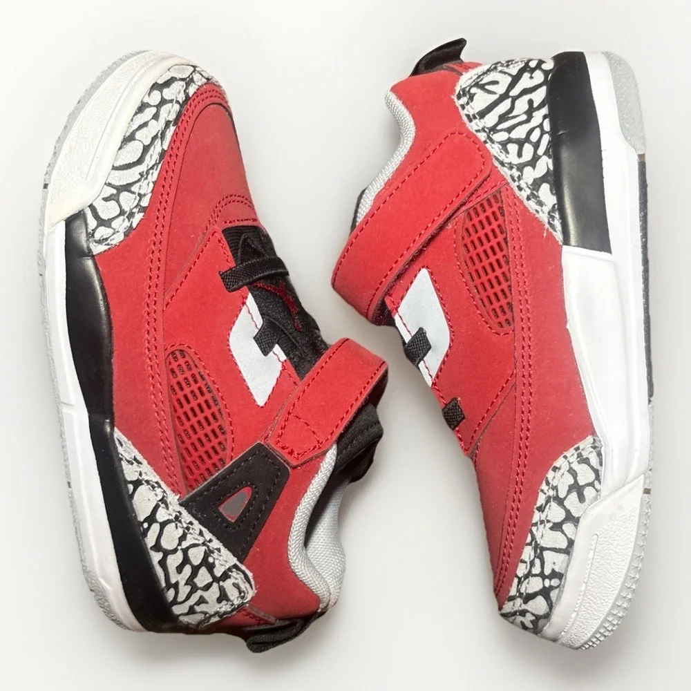 Jordan Toddlers‎ Spizike Low (TD) Sneakers Slip On Red Gray Size 9c NEW IN BOX